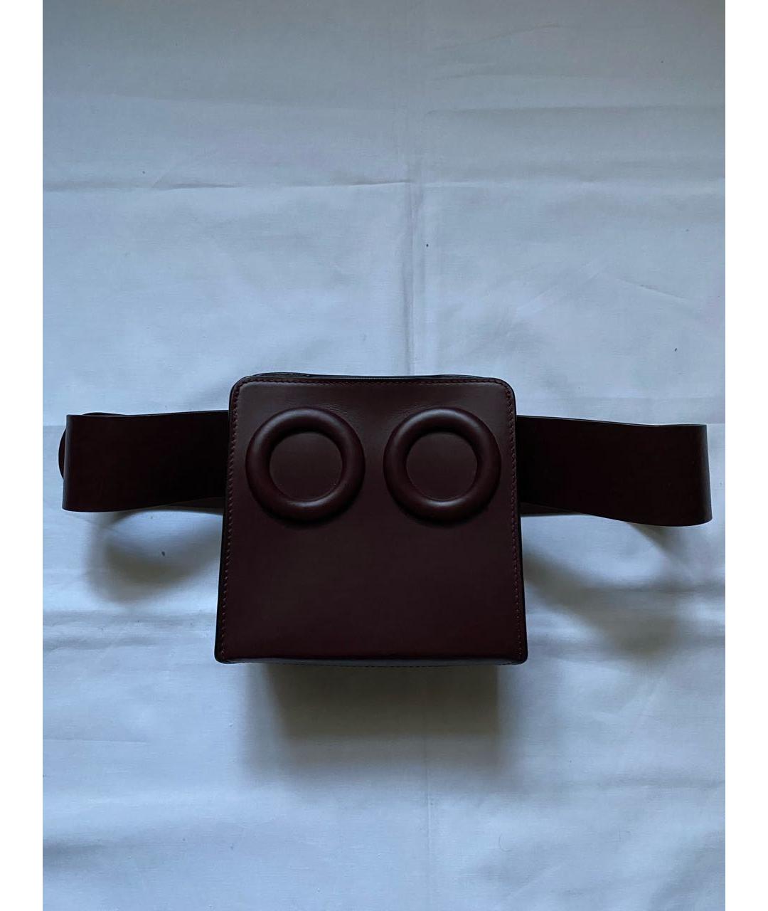 BOYY Бордовая кожаная поясная сумка, фото 9
