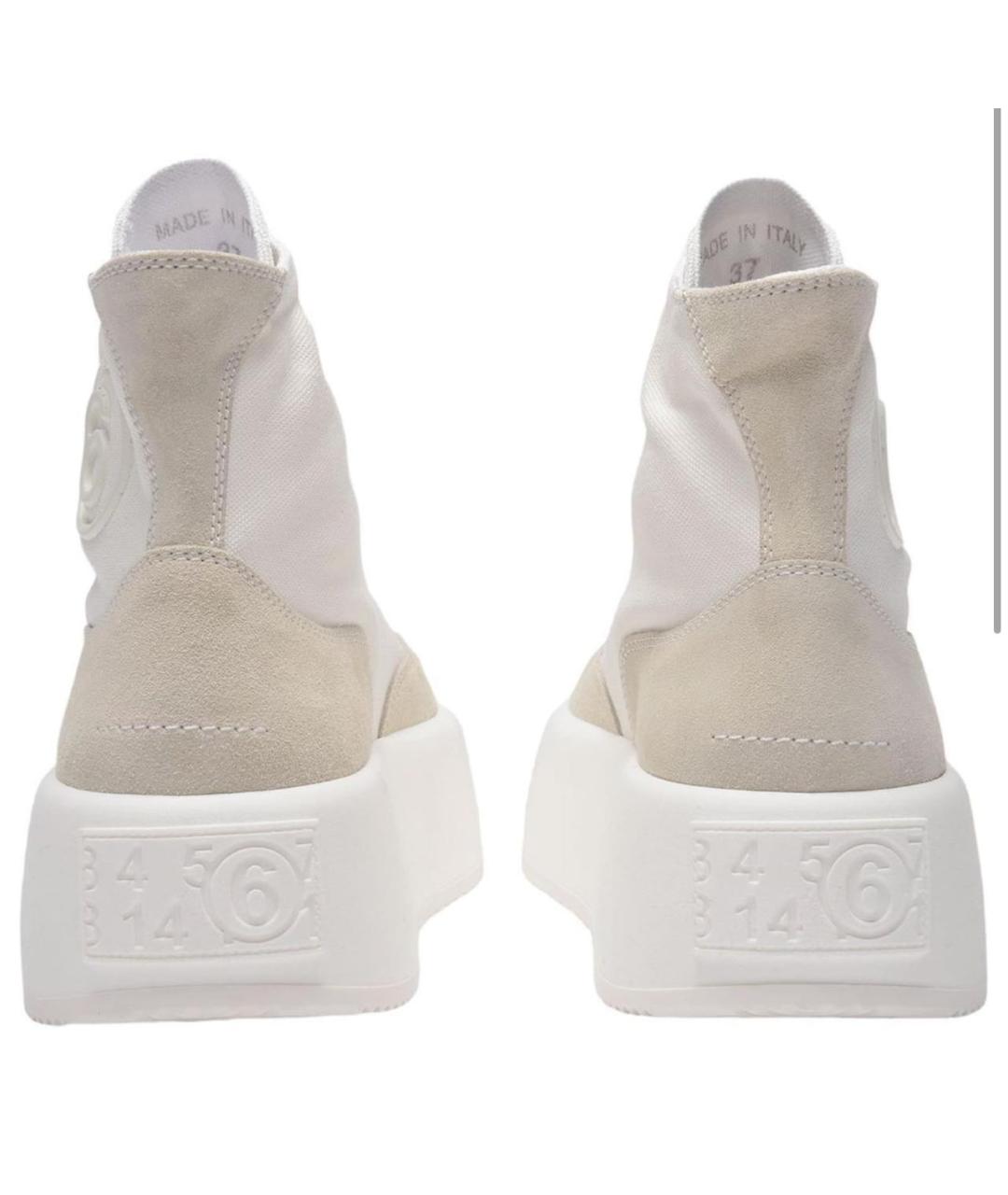 MM6 MAISON MARGIELA Белые замшевые кеды, фото 4