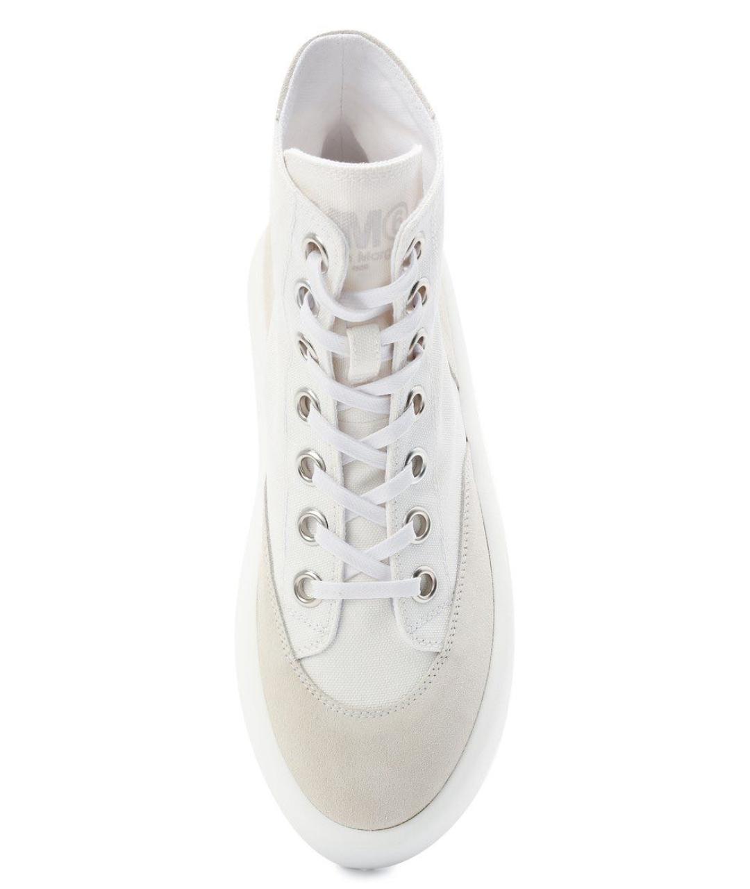 MM6 MAISON MARGIELA Белые замшевые кеды, фото 3