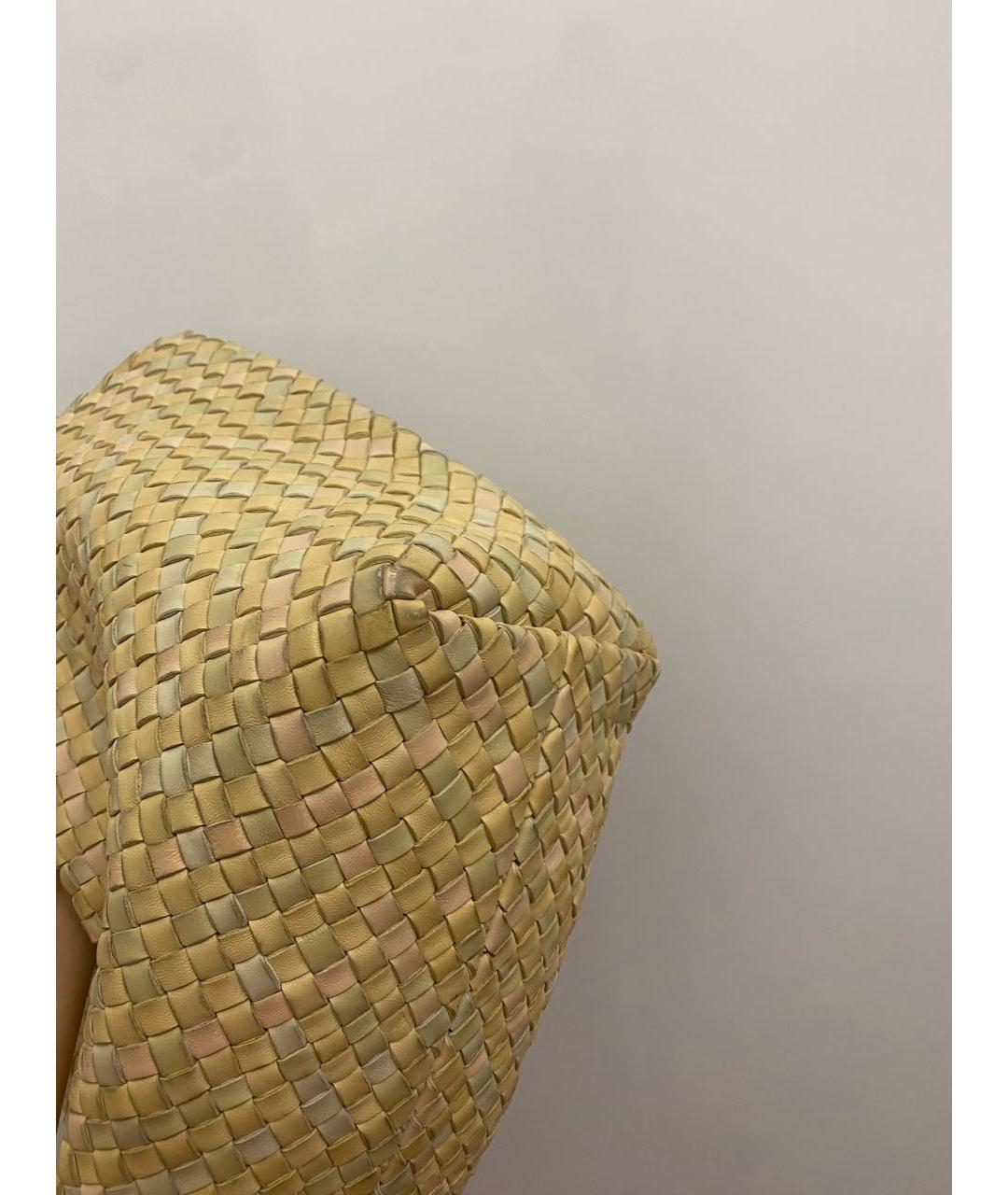 BOTTEGA VENETA Бежевая кожаная сумка тоут, фото 6