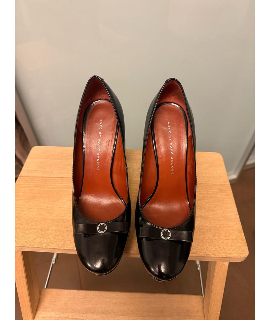 MARC JACOBS Черные кожаные туфли, фото 2