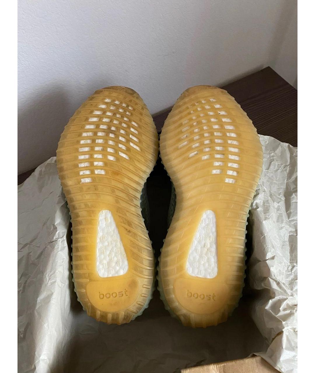 ADIDAS YEEZY Серые текстильные низкие кроссовки / кеды, фото 5