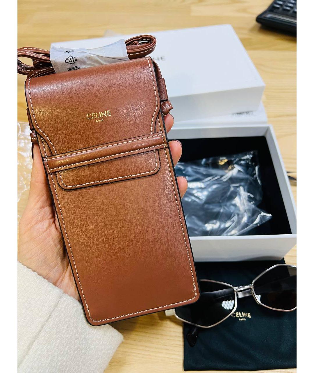 CELINE Серебряные металлические солнцезащитные очки, фото 4
