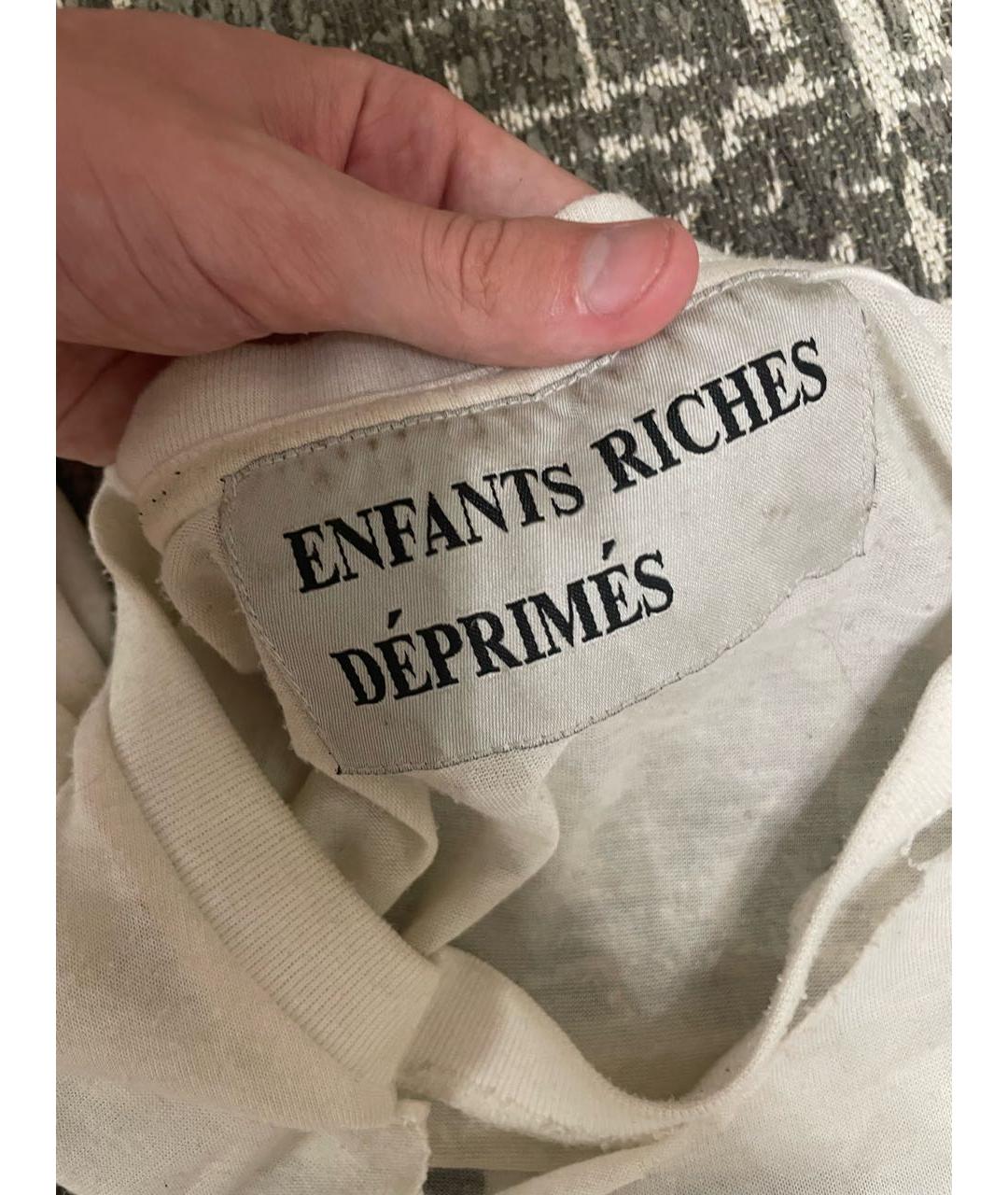 Enfants Riches Déprimés Белая хлопковая футболка, фото 3