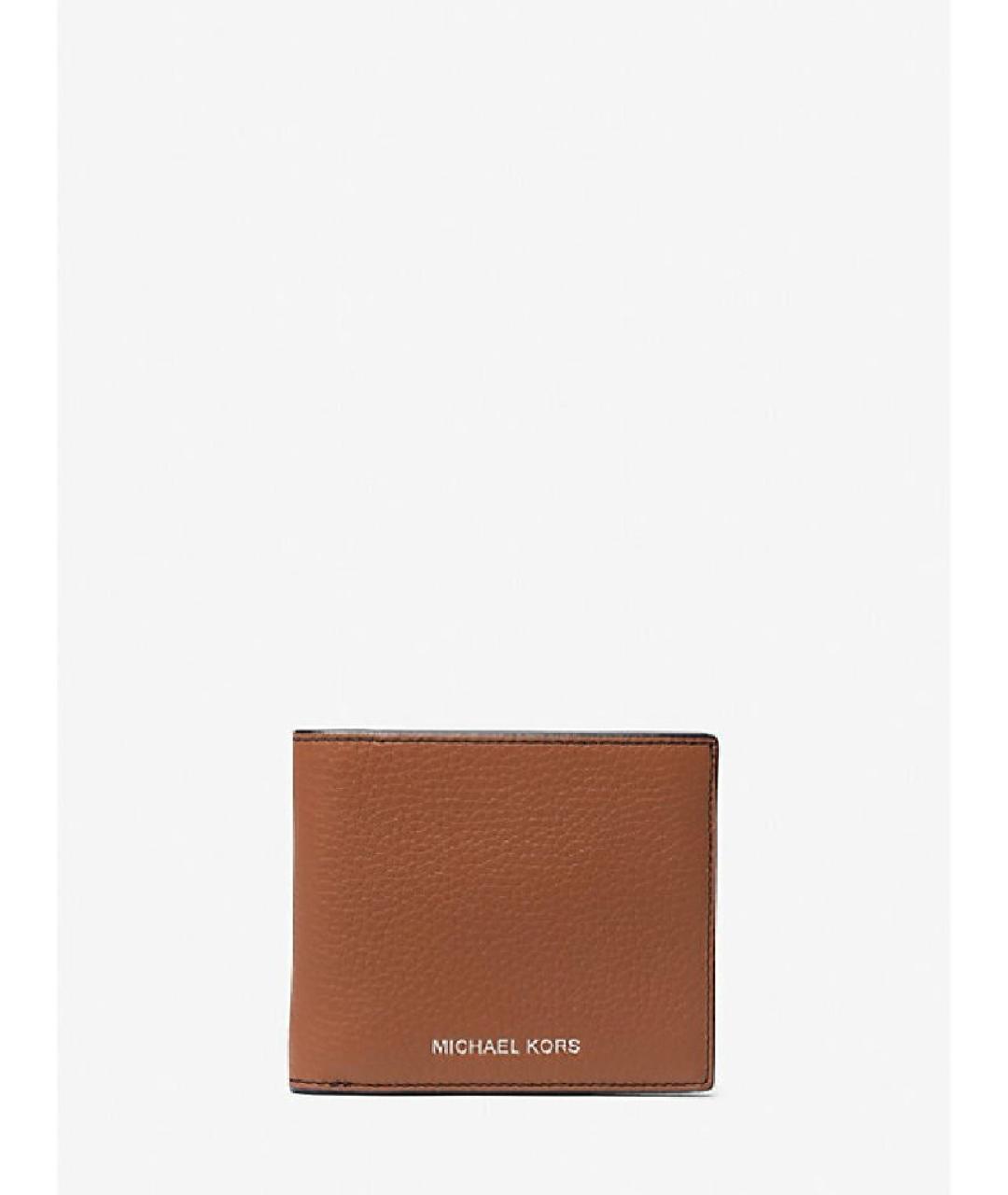 MICHAEL KORS Коричневый кожаный кошелек, фото 7
