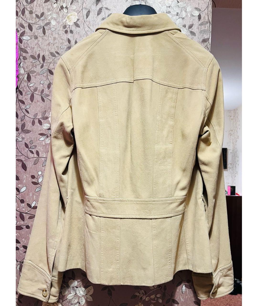 RALPH LAUREN Горчичная замшевая куртка, фото 2