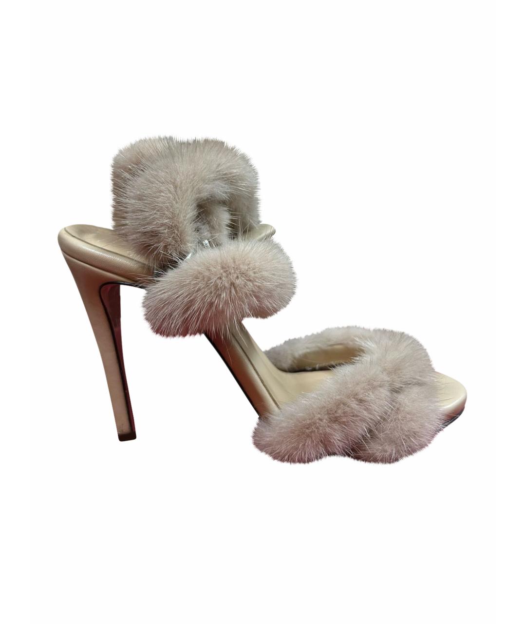 VALENTINO Бежевые босоножки, фото 1