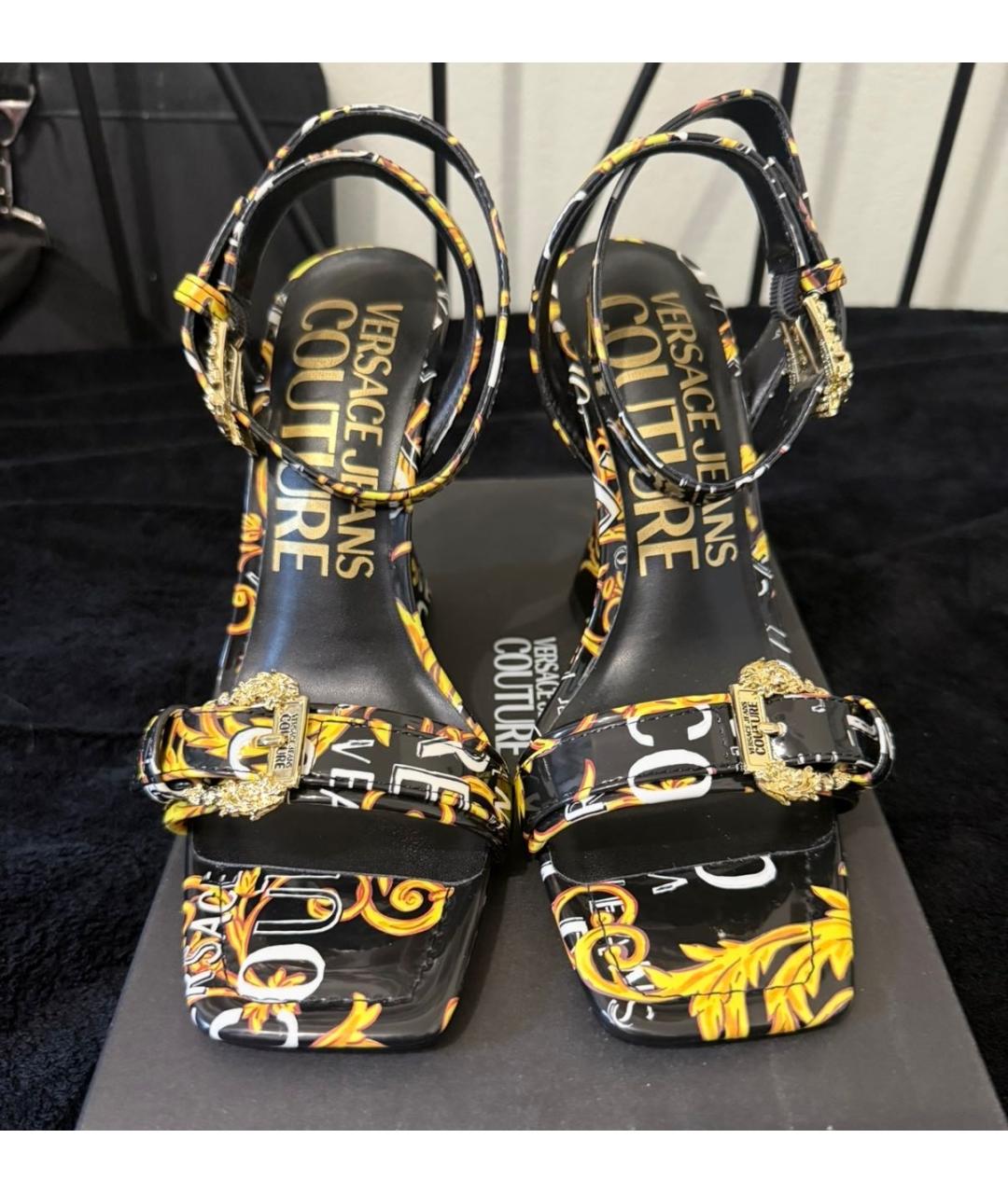 VERSACE JEANS COUTURE Черные балетки, фото 2