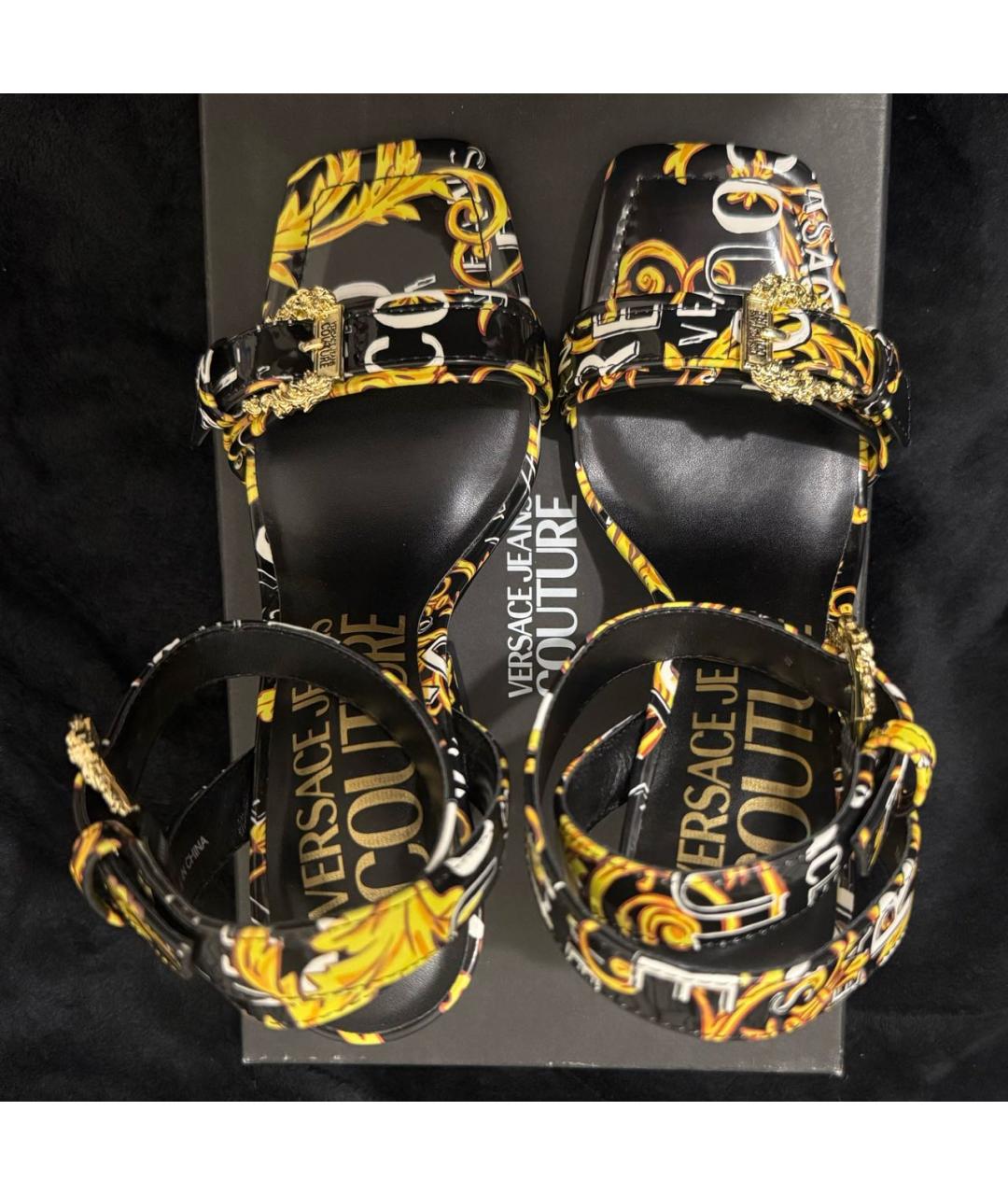 VERSACE JEANS COUTURE Черные балетки, фото 3