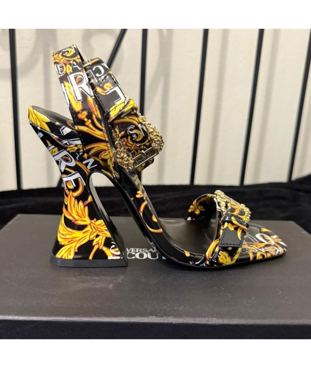 VERSACE JEANS COUTURE Черные балетки, фото 9