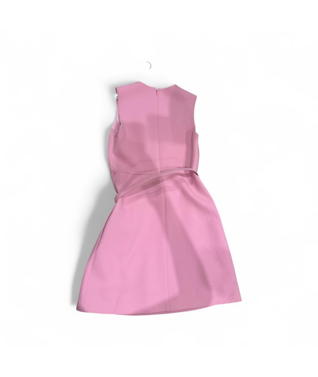 CHRISTIAN DIOR Розовое шерстяное повседневное платье, фото 2