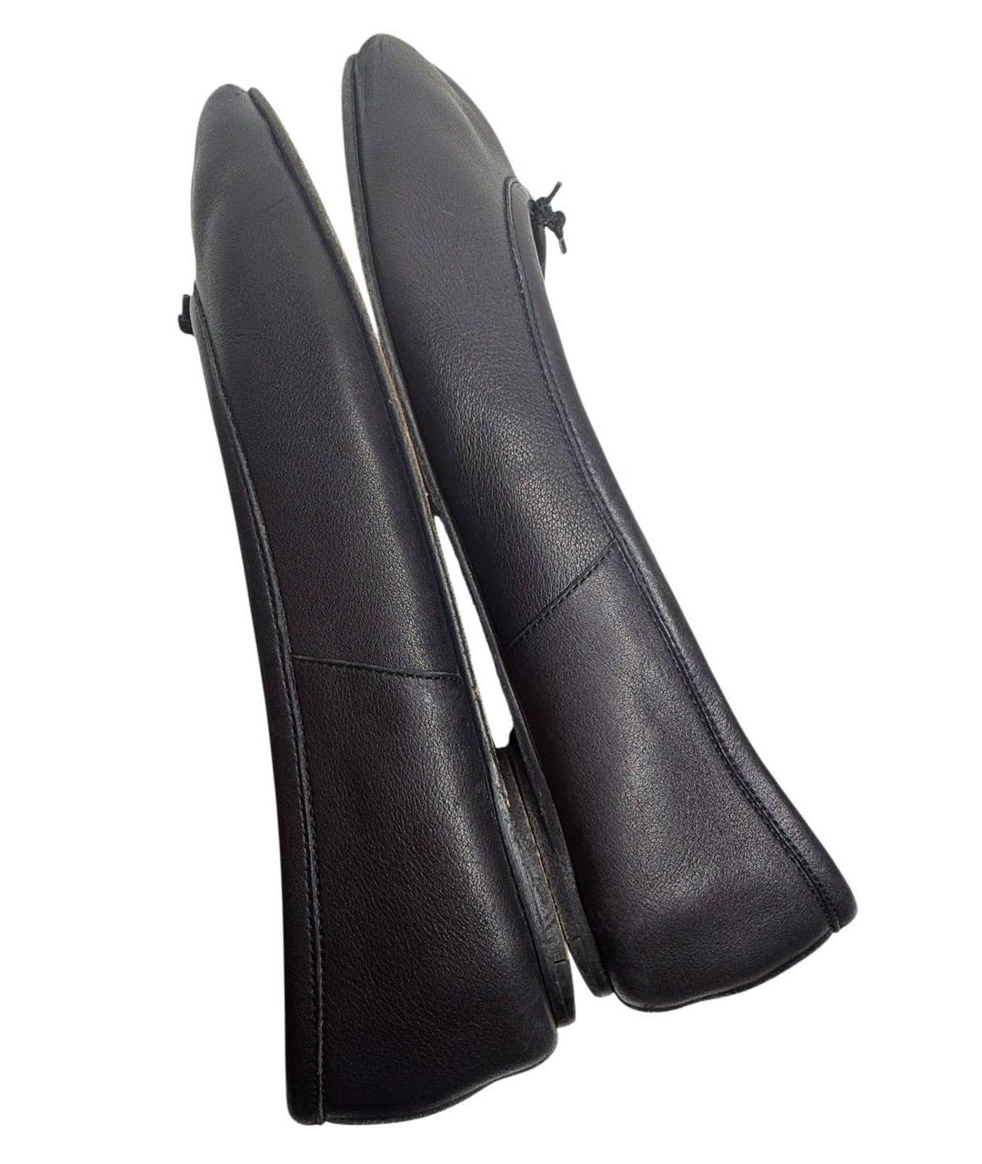 MAISON MARGIELA Черные кожаные балетки, фото 6