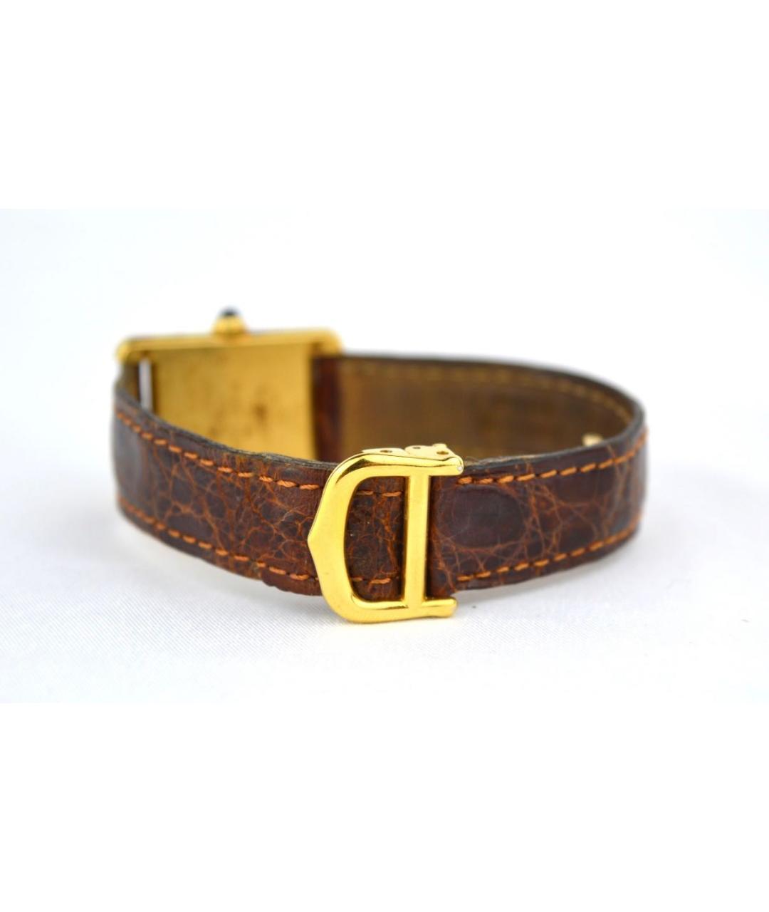 CARTIER Золотые позолоченные часы, фото 8