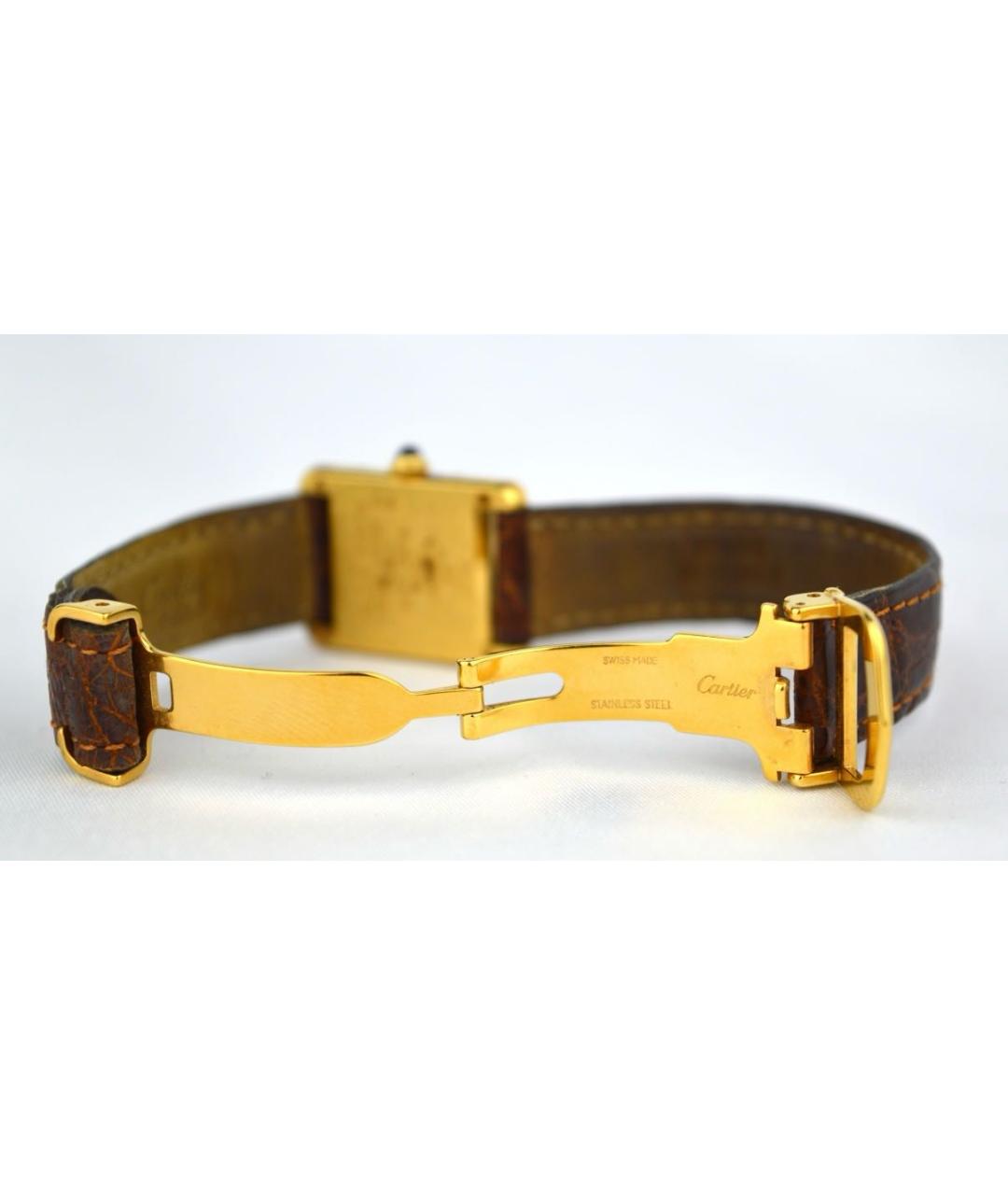 CARTIER Золотые позолоченные часы, фото 3