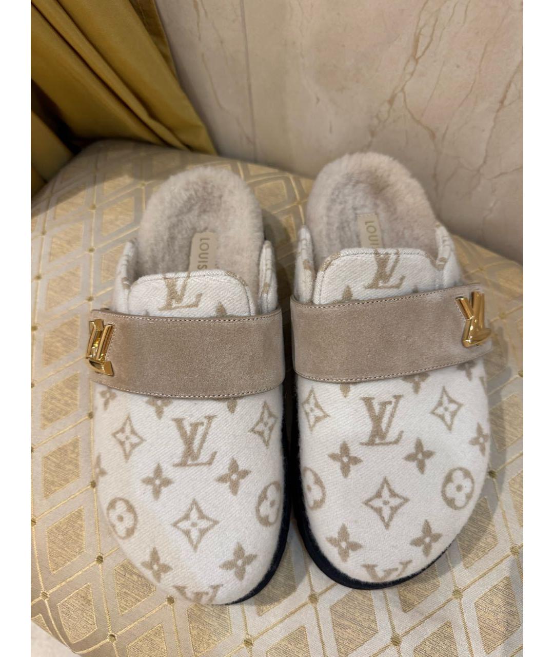 LOUIS VUITTON Белые мюли, фото 3