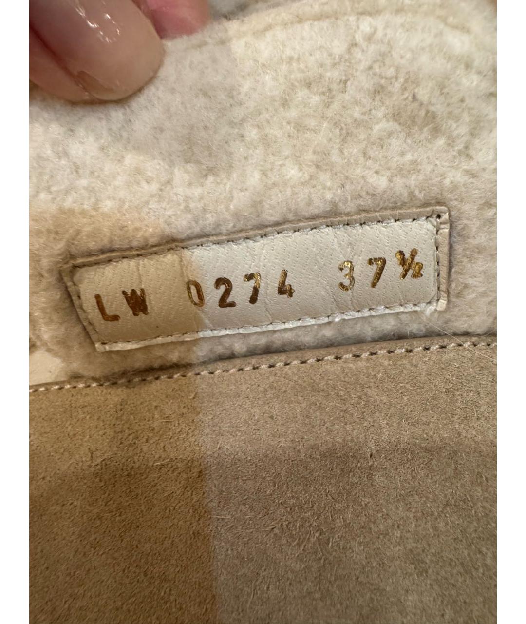 LOUIS VUITTON Белые мюли, фото 7