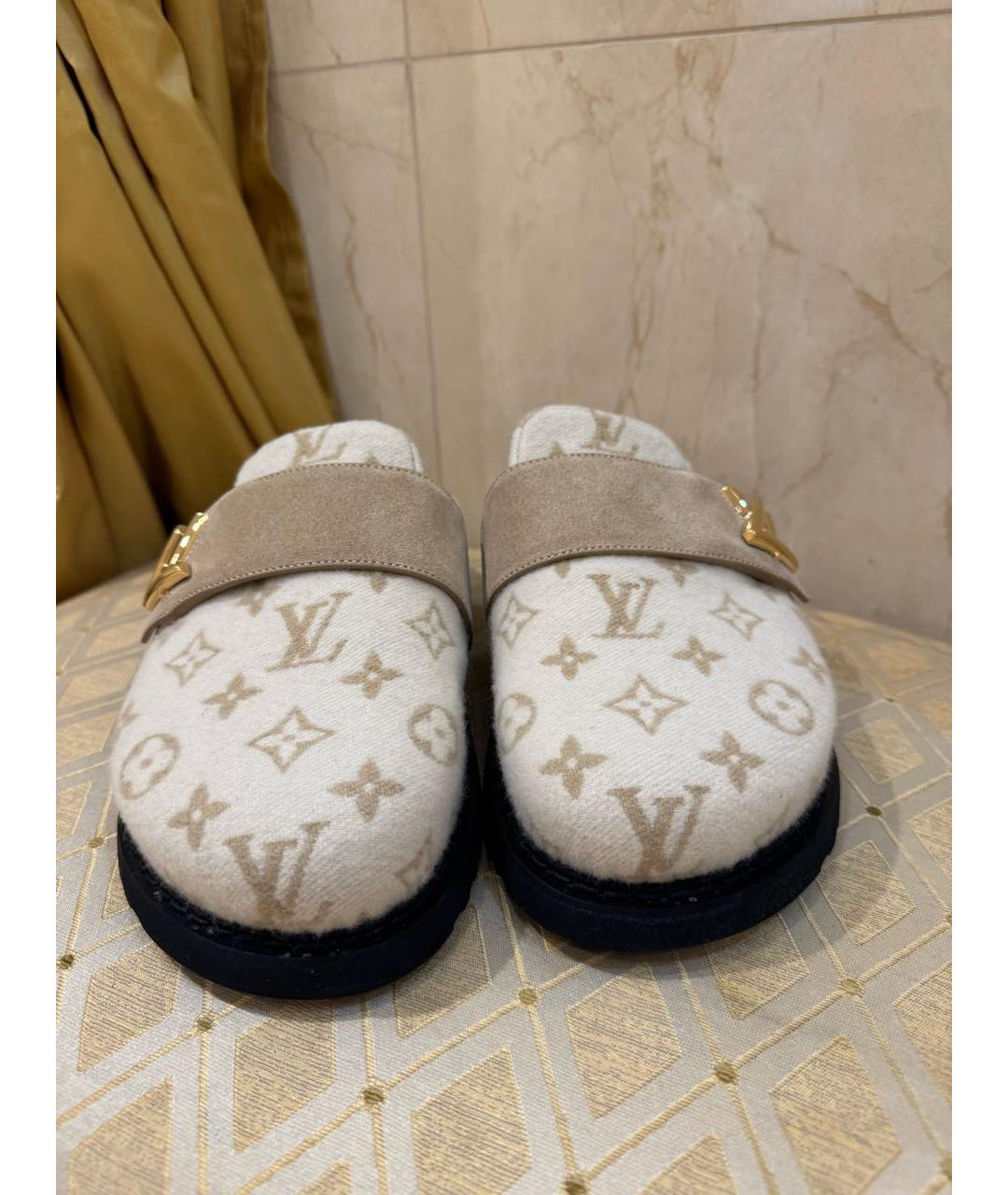 LOUIS VUITTON Белые мюли, фото 2