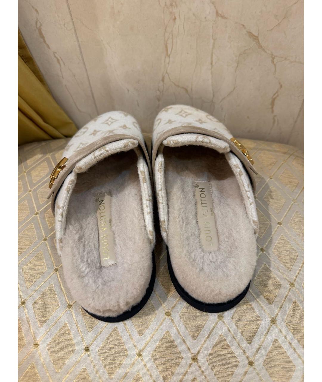 LOUIS VUITTON Белые мюли, фото 5