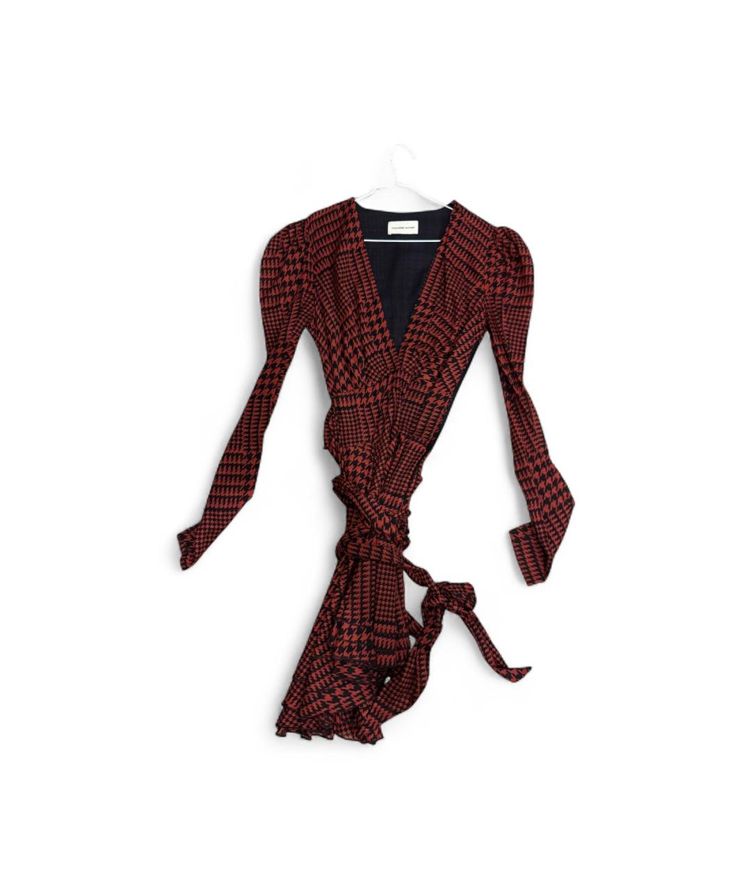 ALEXANDRE VAUTHIER Красное хлопковое коктейльное платье, фото 1
