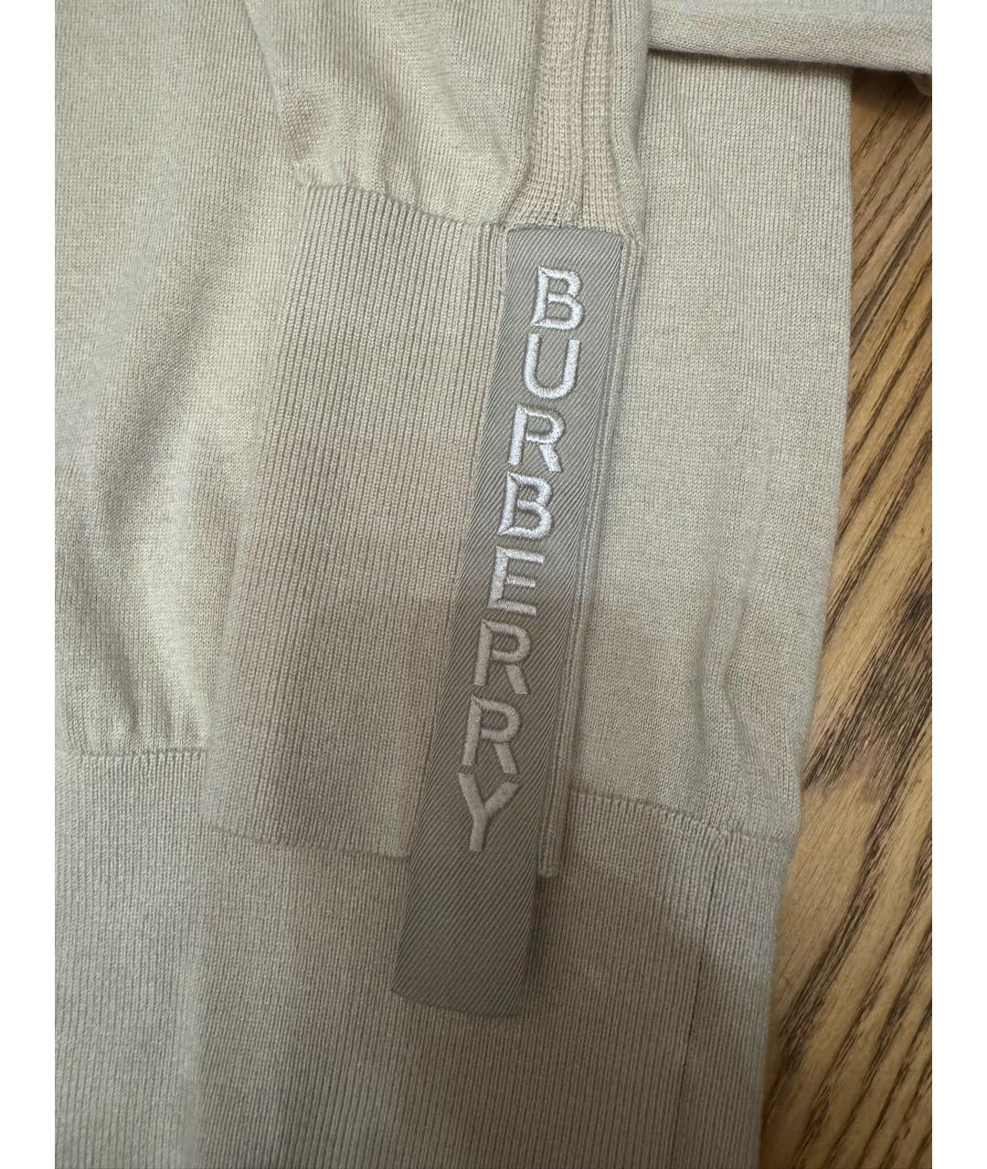 BURBERRY Бежевая шерстяная водолазка, фото 3