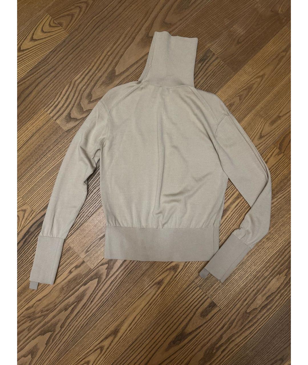 BURBERRY Бежевая шерстяная водолазка, фото 2