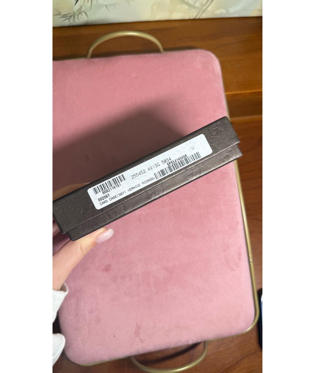 GUCCI Розовый кошелек из лакированной кожи, фото 7