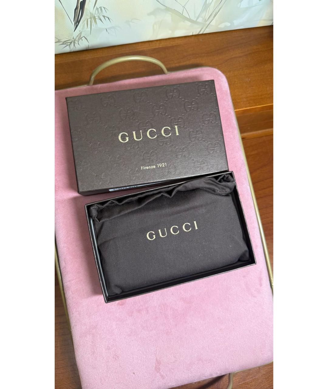 GUCCI Розовый кошелек из лакированной кожи, фото 6