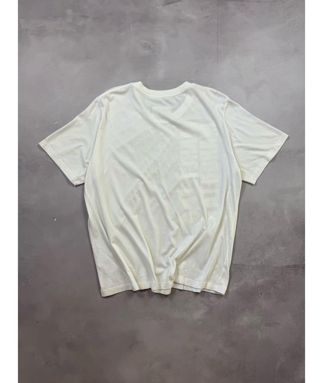 MM6 MAISON MARGIELA Белая хлопковая футболка, фото 3