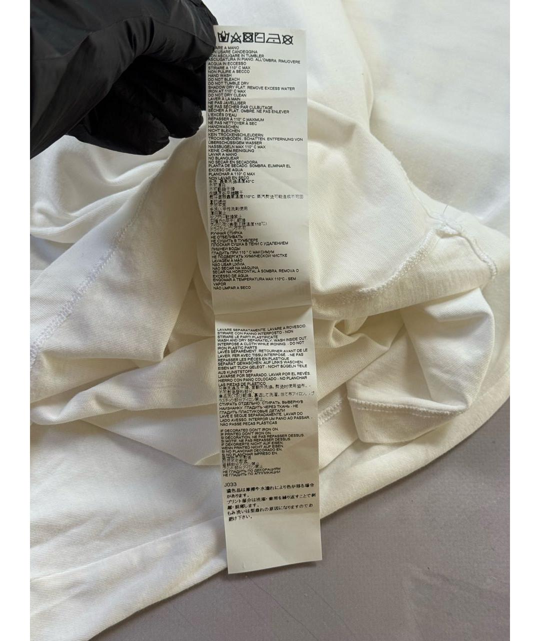 MM6 MAISON MARGIELA Белая хлопковая футболка, фото 8