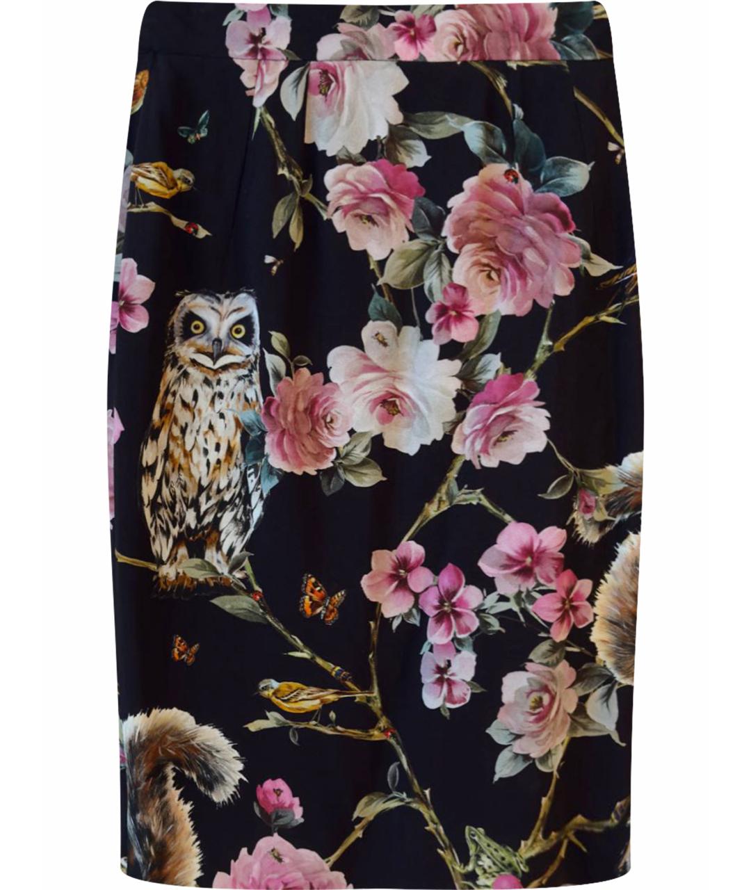 DOLCE&GABBANA Мульти вискозная юбка миди, фото 1