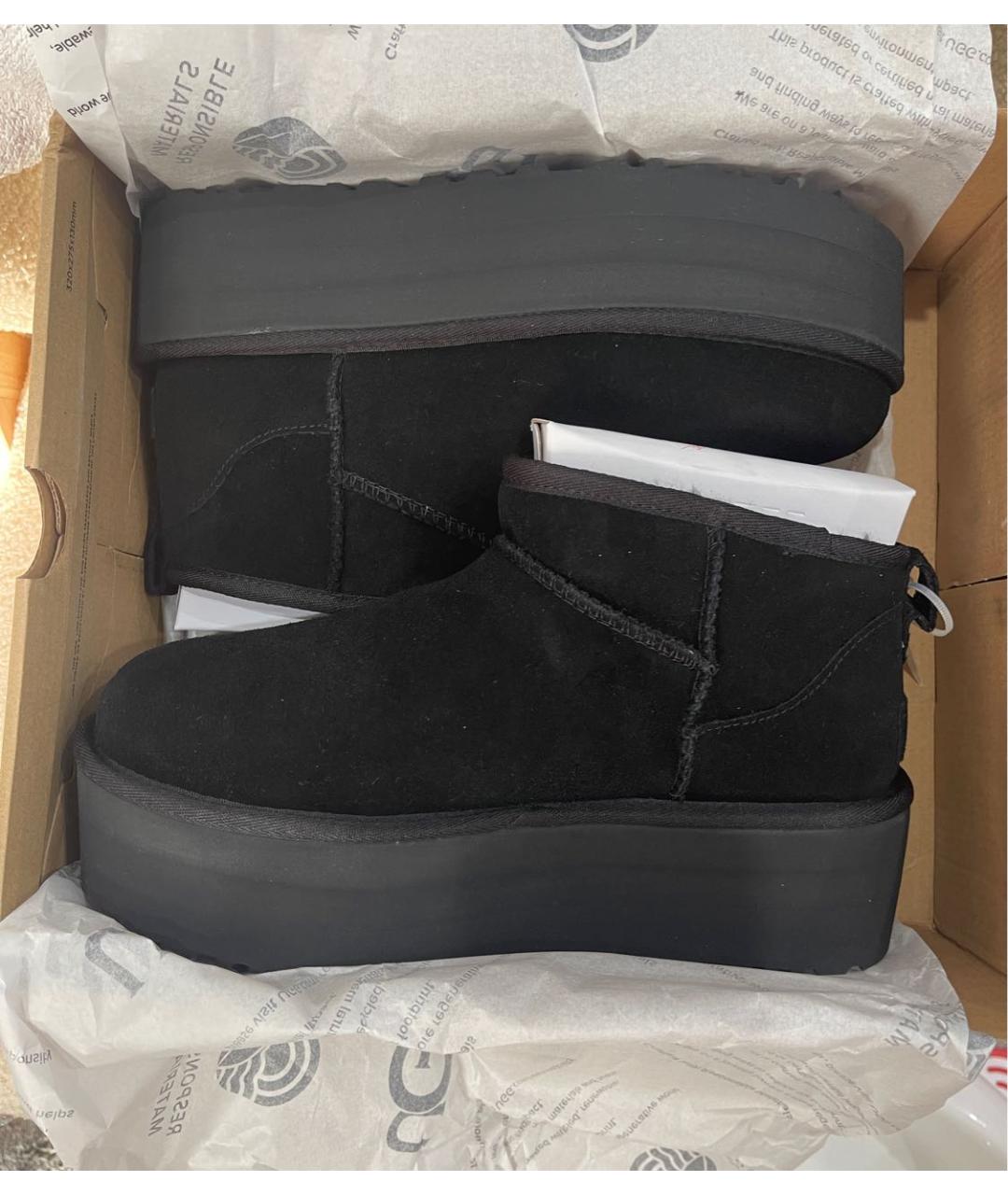 UGG Черные ботинки, фото 3