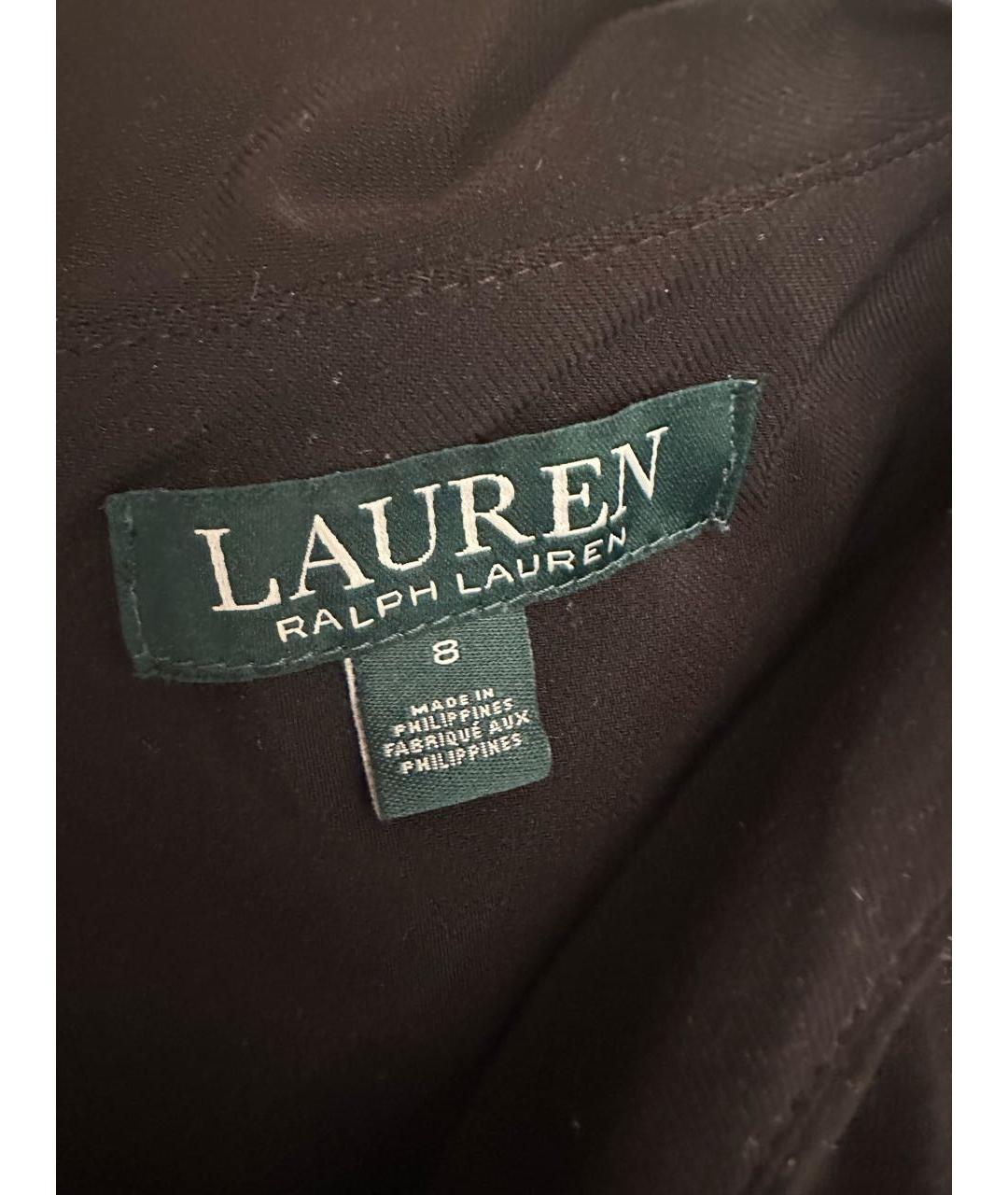 RALPH LAUREN Черное полиэстеровое коктейльное платье, фото 3