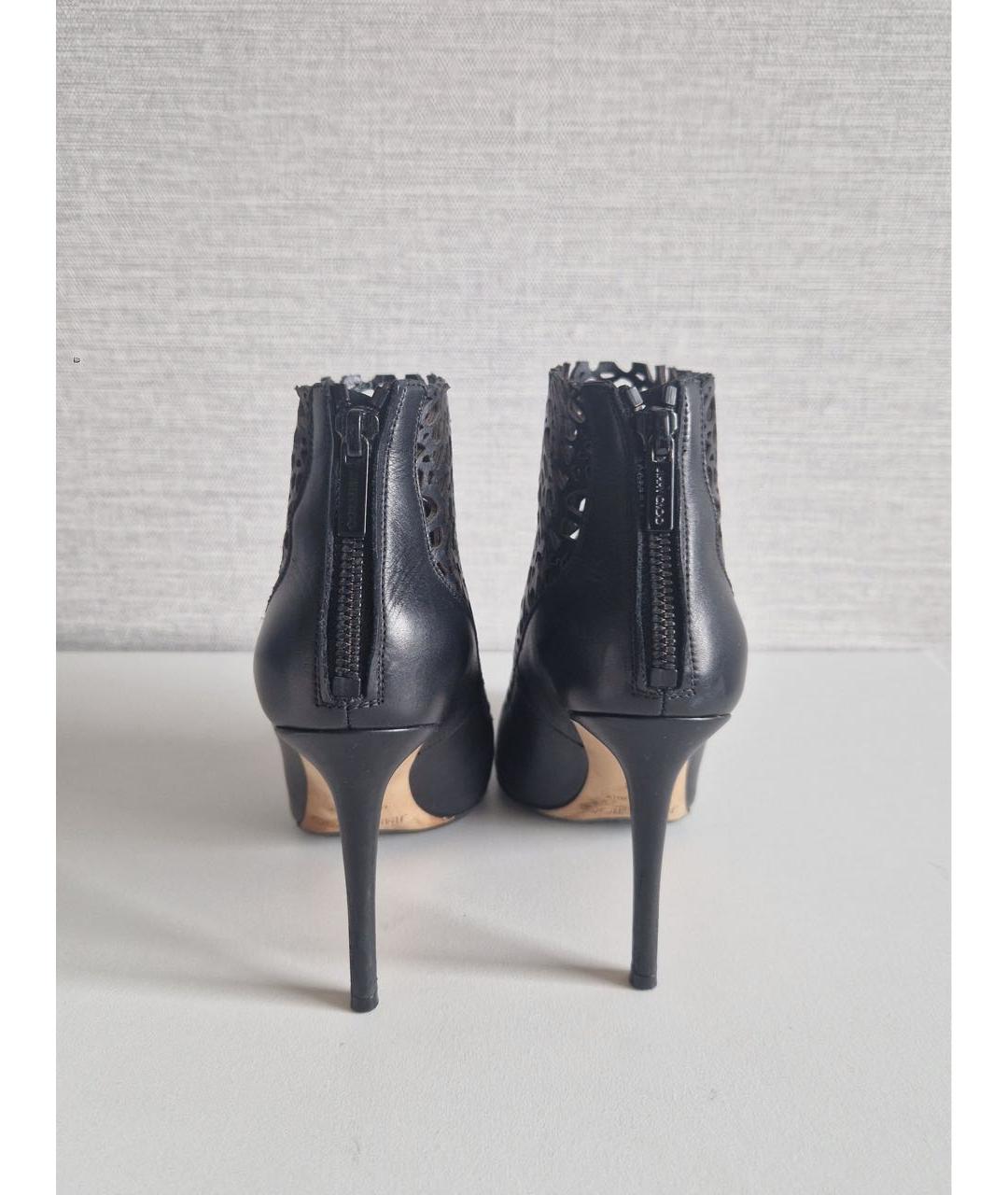 JIMMY CHOO Черные кожаные ботильоны, фото 4
