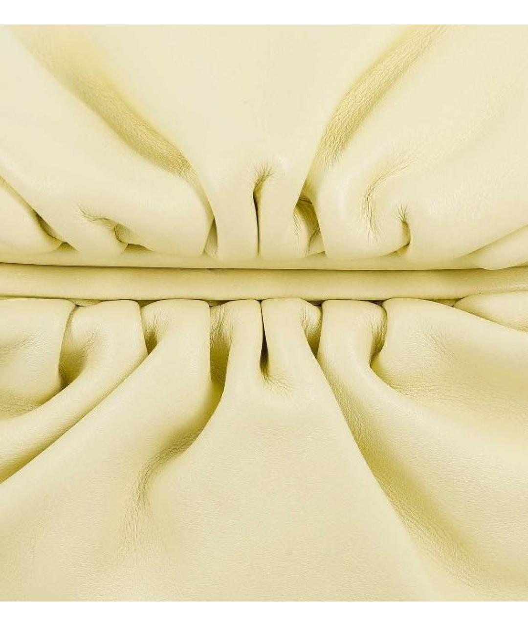 BOTTEGA VENETA Желтая кожаная поясная сумка, фото 4