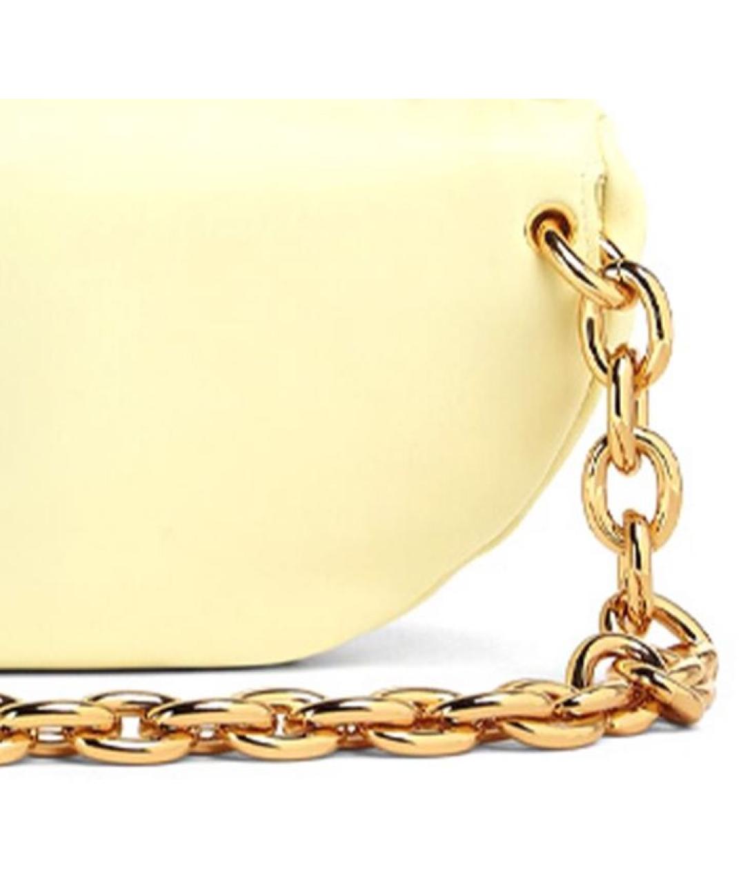 BOTTEGA VENETA Желтая кожаная поясная сумка, фото 2