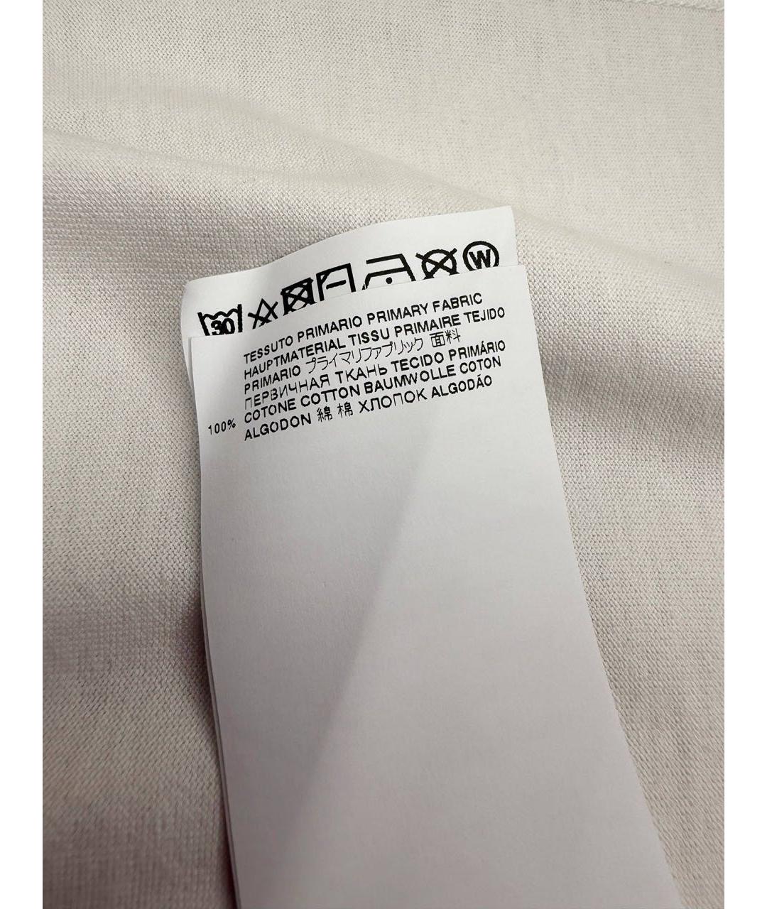 MM6 MAISON MARGIELA Белая хлопковая футболка, фото 8