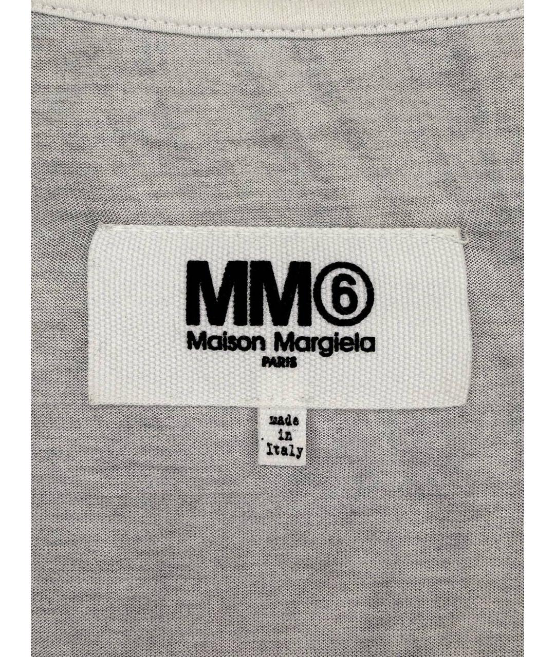 MM6 MAISON MARGIELA Белая хлопковая футболка, фото 6