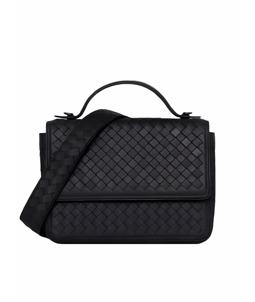 BOTTEGA VENETA Черная кожаная папка для документов, фото 1