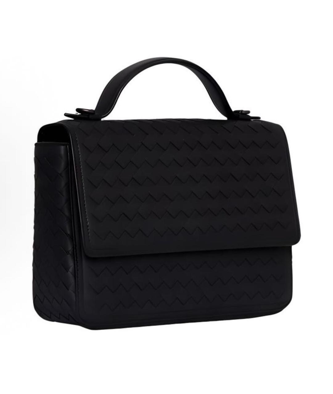 BOTTEGA VENETA Черная кожаная папка для документов, фото 2