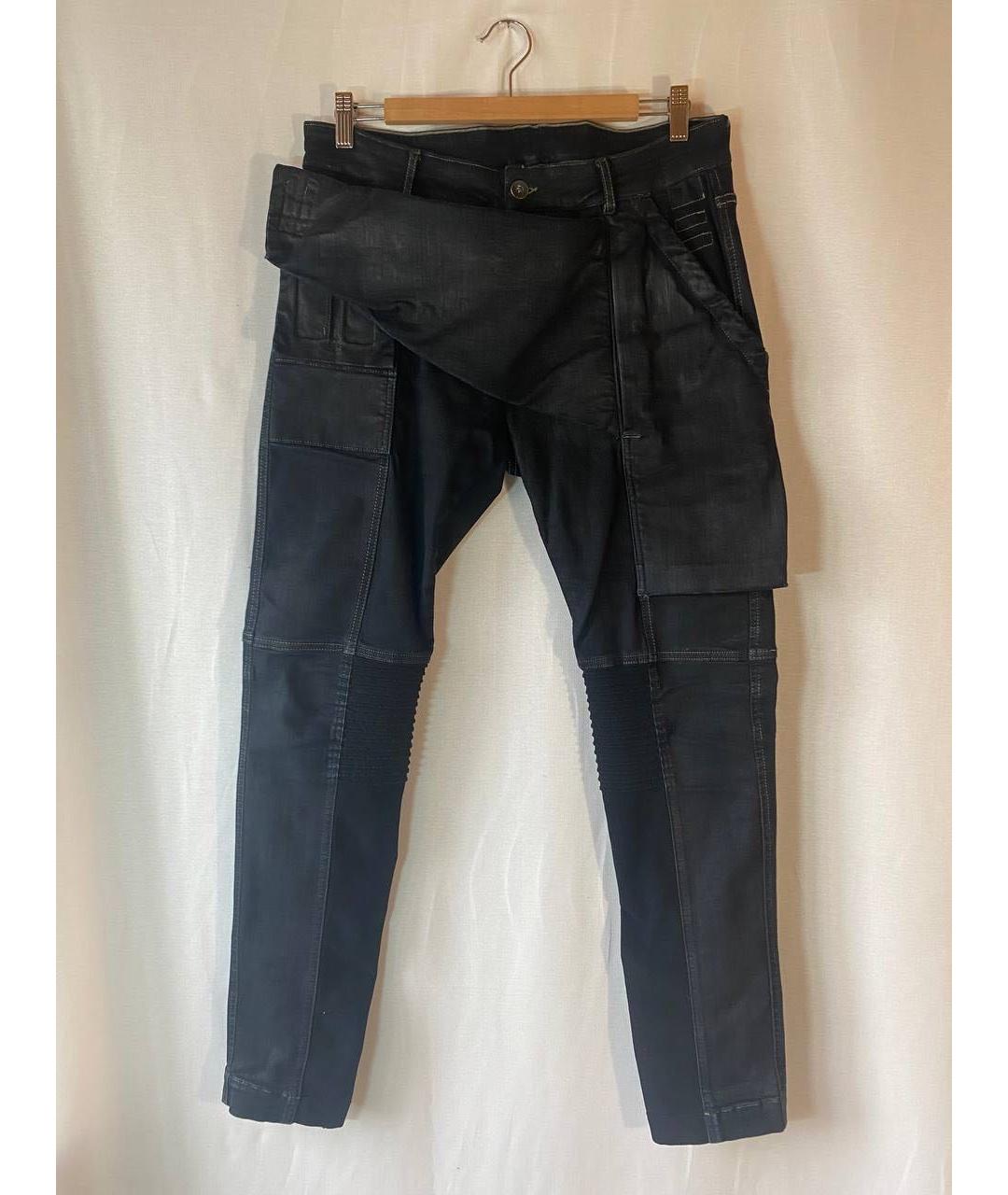 RICK OWENS Черные хлопко-эластановые джинсы скинни, фото 8