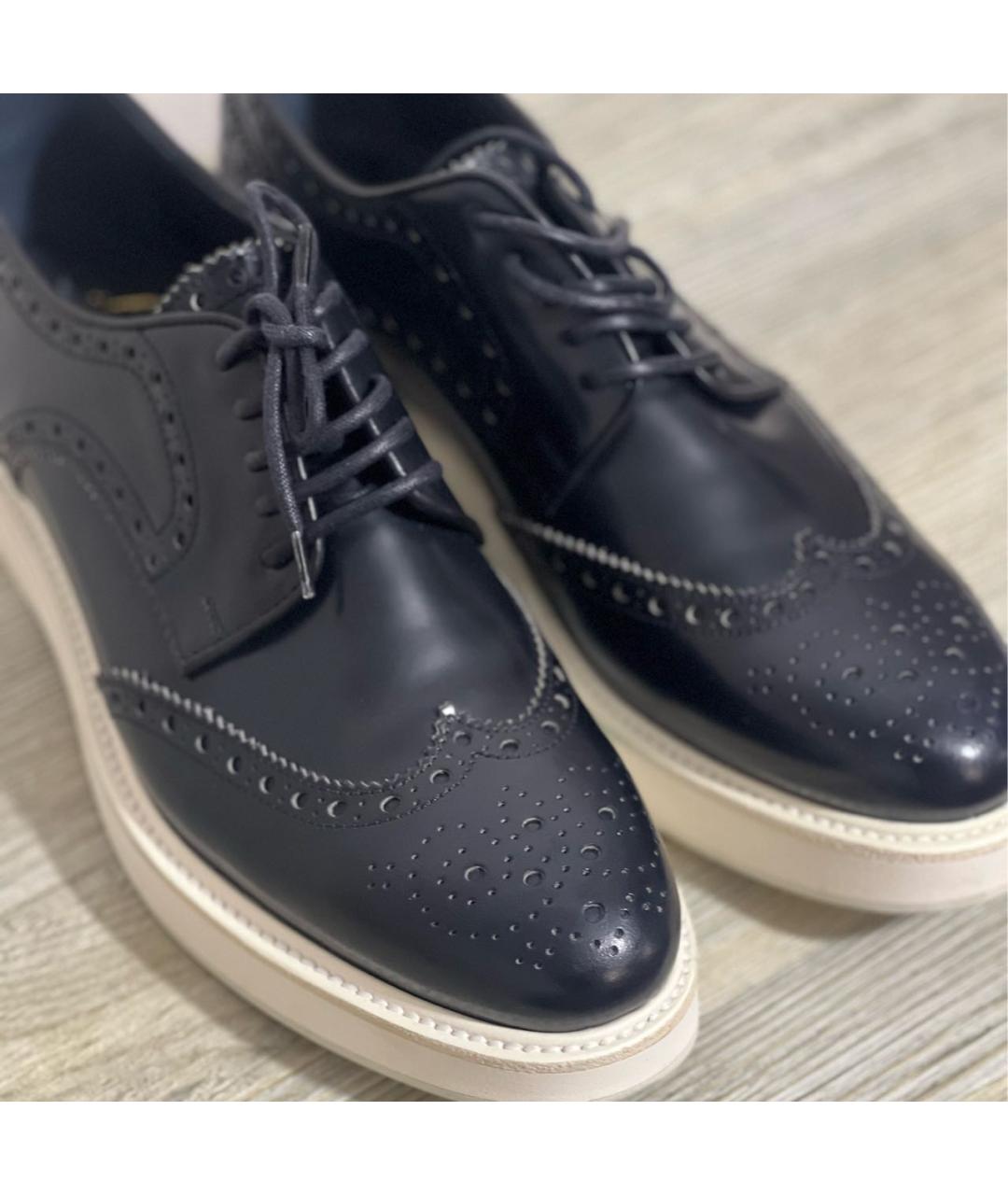 CHURCH'S Темно-синие кожаные туфли, фото 5