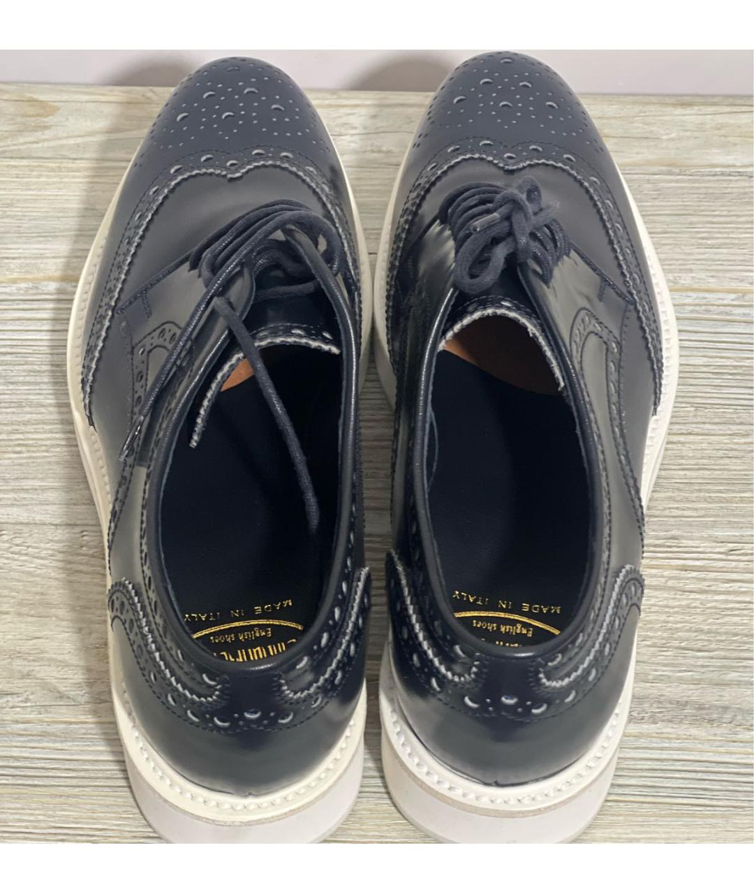 CHURCH'S Темно-синие кожаные туфли, фото 3