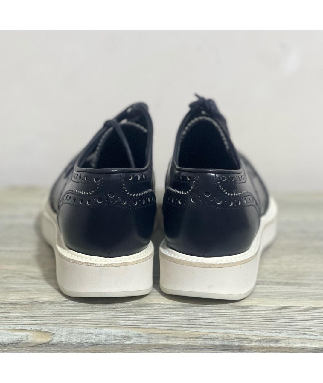 CHURCH'S Темно-синие кожаные туфли, фото 4
