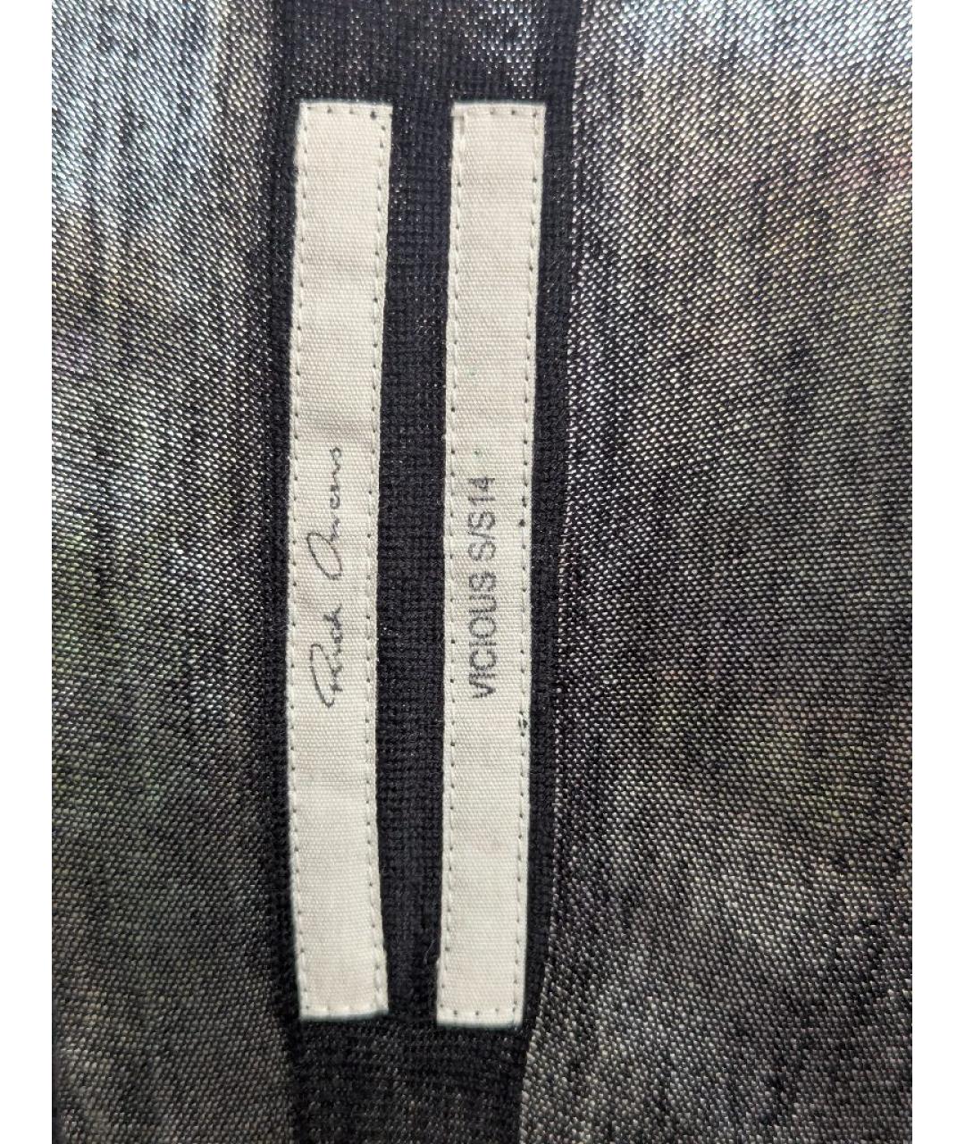 RICK OWENS Черный шерстяной кардиган, фото 3