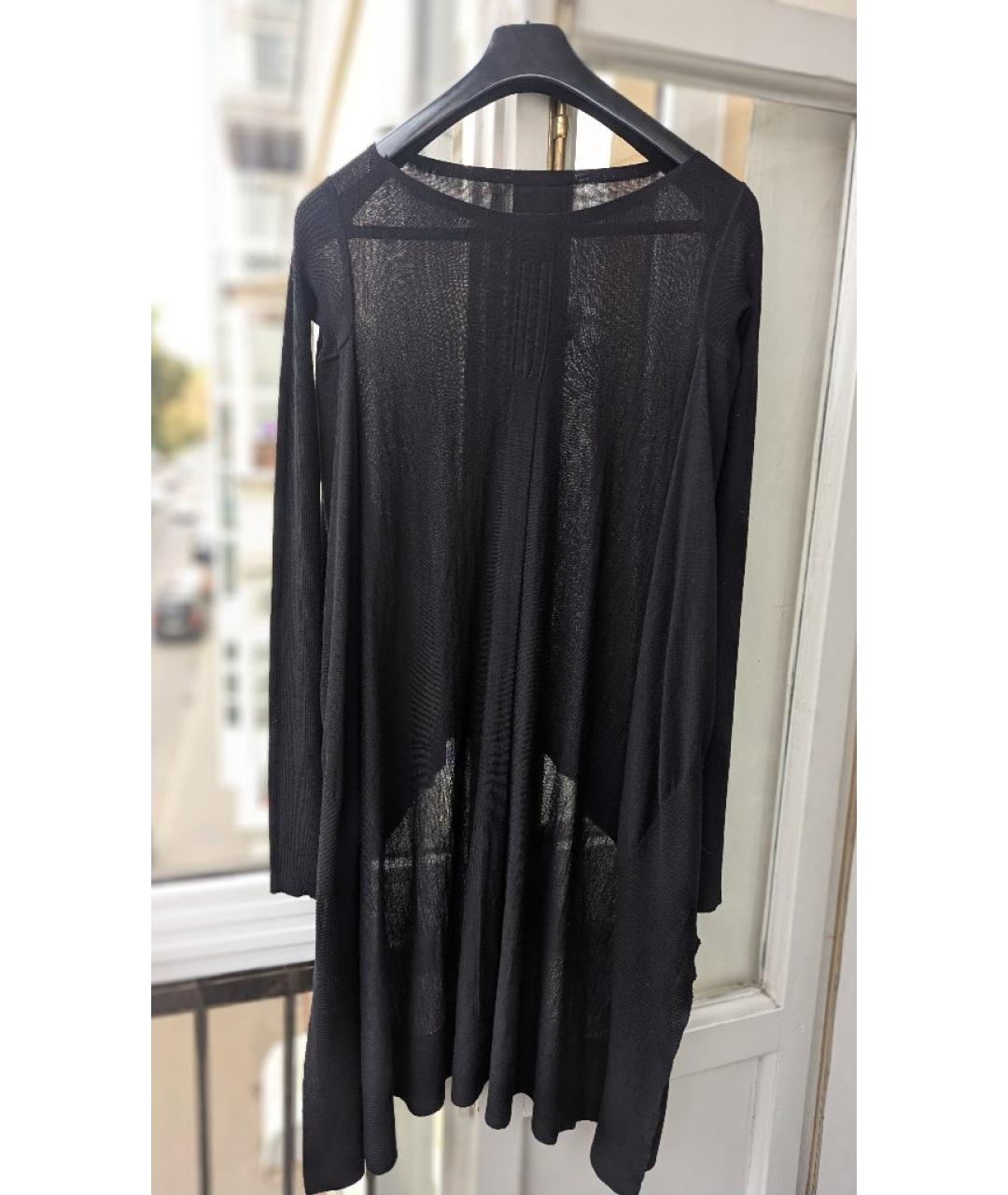 RICK OWENS Черный шерстяной кардиган, фото 6