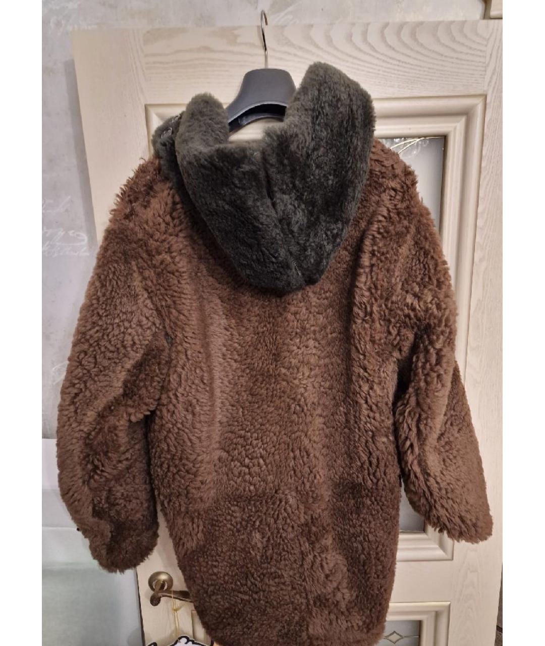 COACH Коричневая шерстяная куртка, фото 6