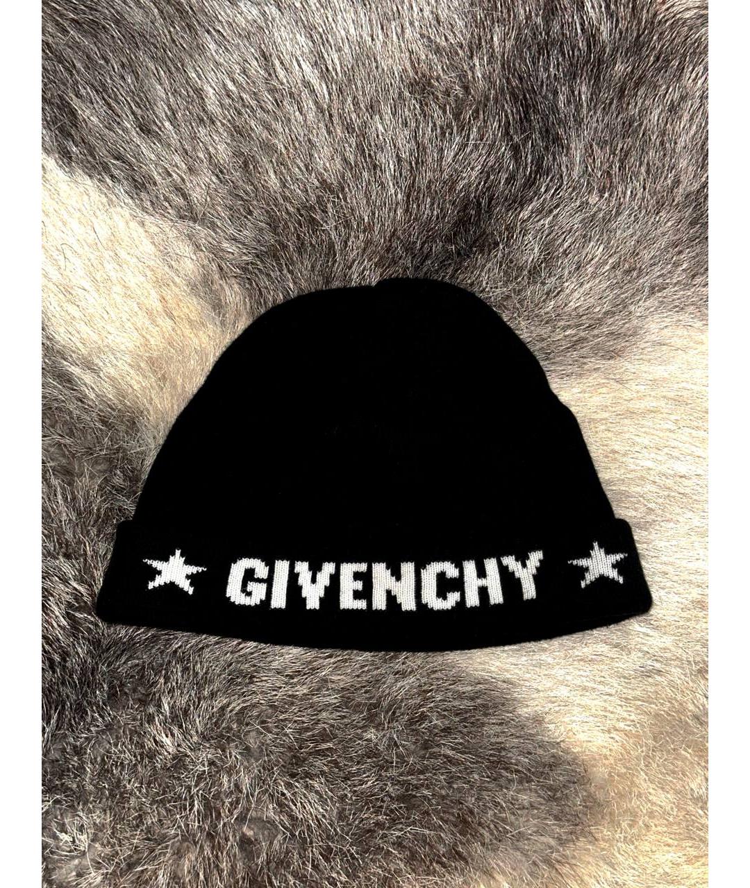 GIVENCHY Черная кашемировая шапка, фото 3