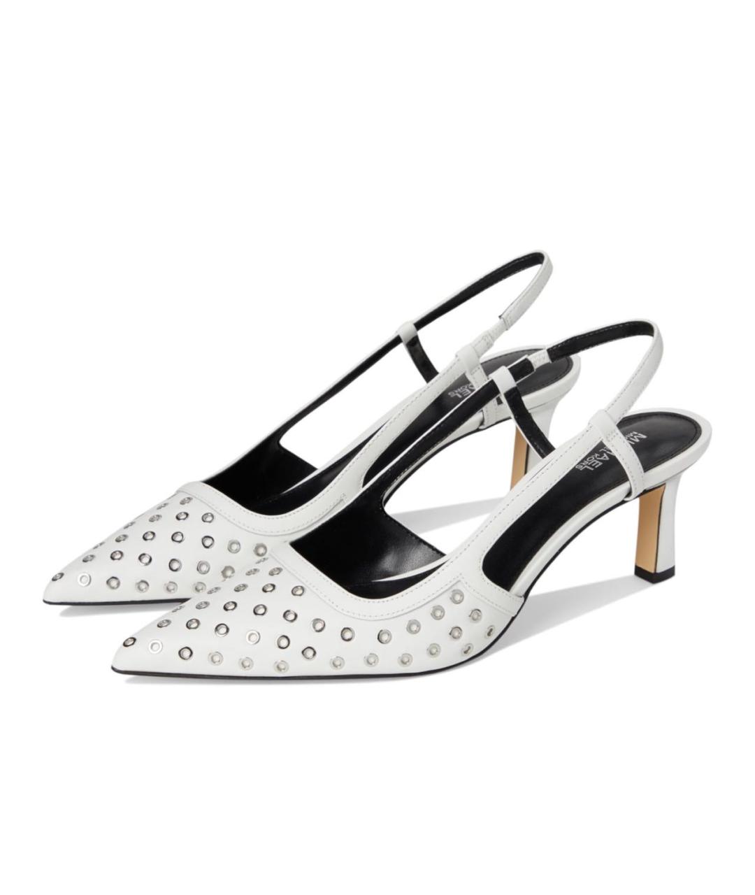MICHAEL KORS Белые кожаные босоножки, фото 5