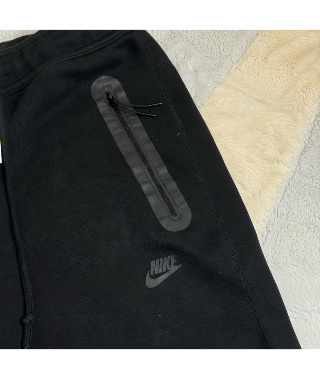 NIKE Черные хлопковые повседневные брюки, фото 4