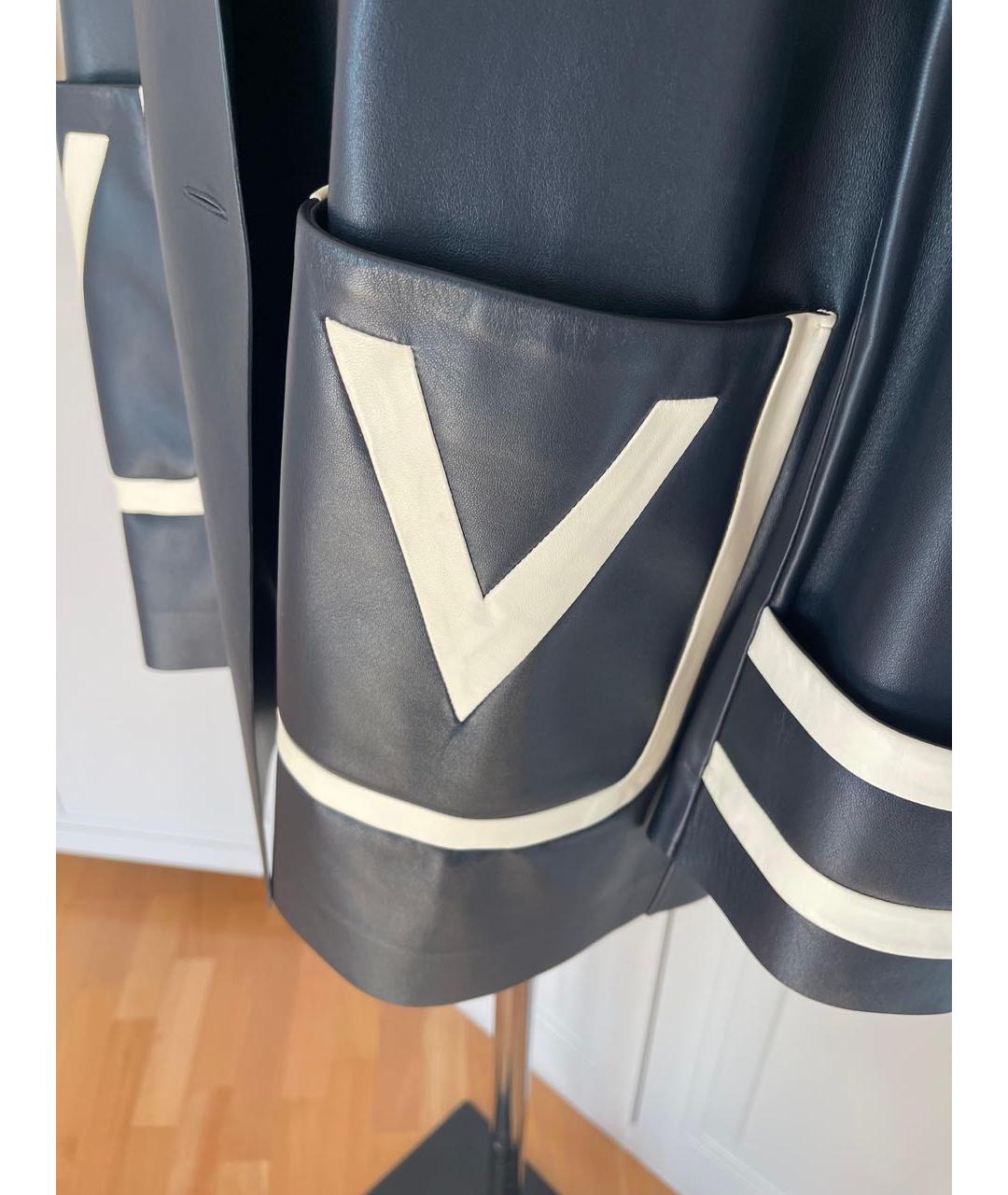 VALENTINO Черная кожаная куртка, фото 5